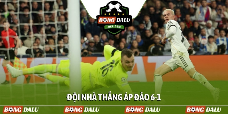 Đội nhà thắng áp đảo 6-1